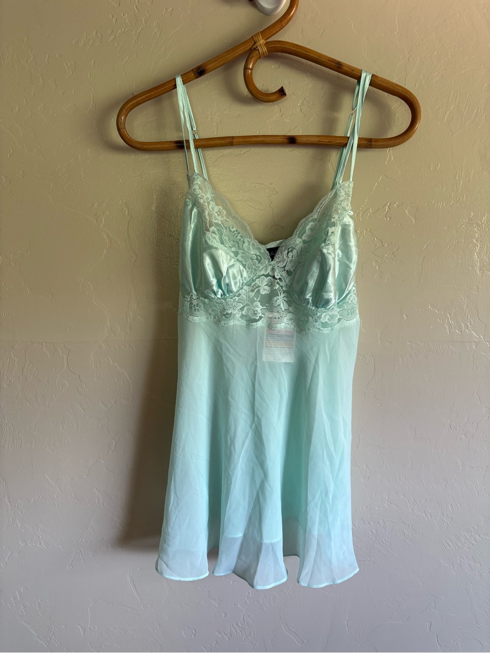 NWT 2000s Vintage Secret Treasures Lingerie Cami Slip Tank Top w/ Underwear L